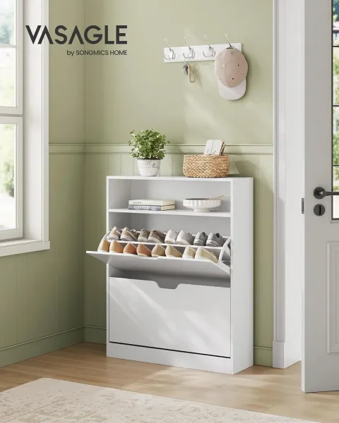 SONGMICS Topánkovník Vasagle Cast 80 cm biely