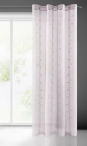 Eurofirany Záves BENAY 140x250 cm srdečný vzor