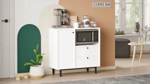Skriňa na mikrovlnku Houseland Royce 01 biela