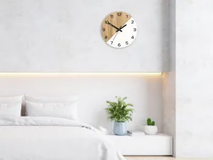 ModernClock Drevené nástenné hodiny Oxford 33 cm dub prírodný/biely