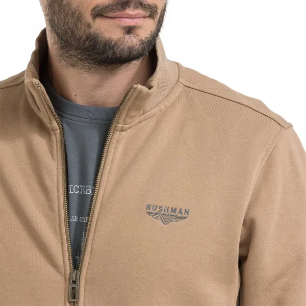 Bushman Pánska celozapínacia mikina Heger, camel M