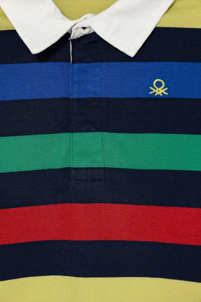 Detská bavlnená polokošeľa United Colors of Benetton