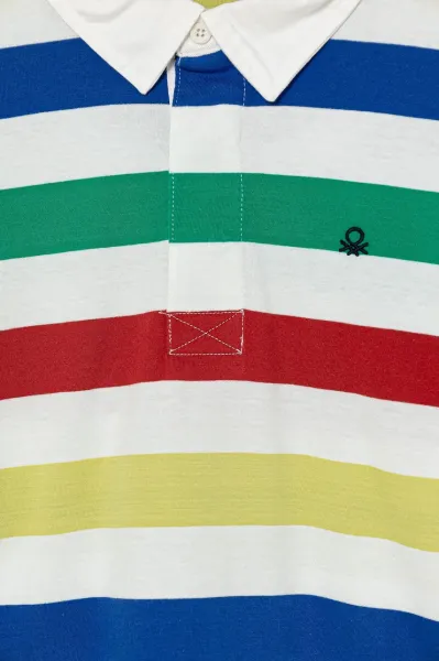 Detská bavlnená polokošeľa United Colors of Benetton