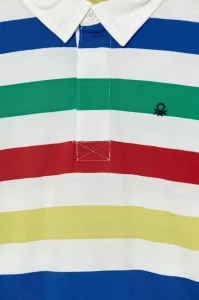 Detská bavlnená polokošeľa United Colors of Benetton
