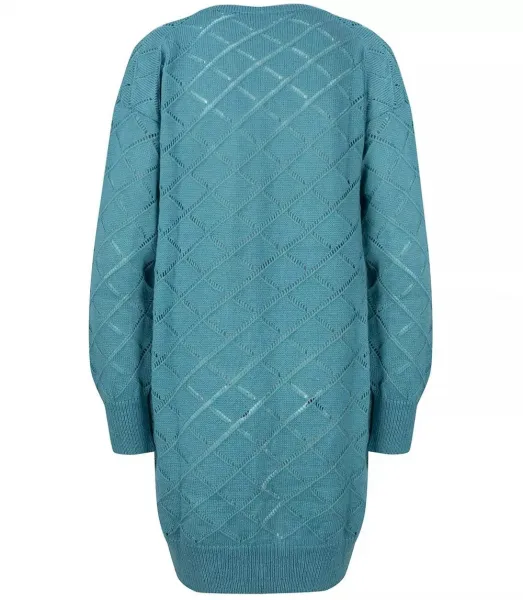 Pri Long warm openwork cardigan IZABELLA