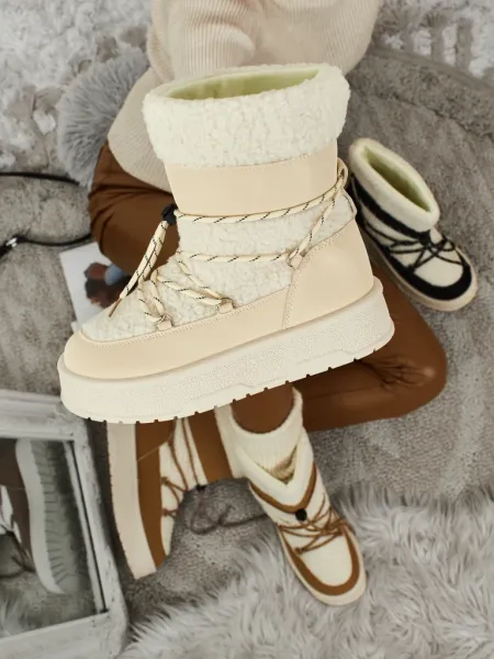 Resti Women's snow boots Quill Haven cream