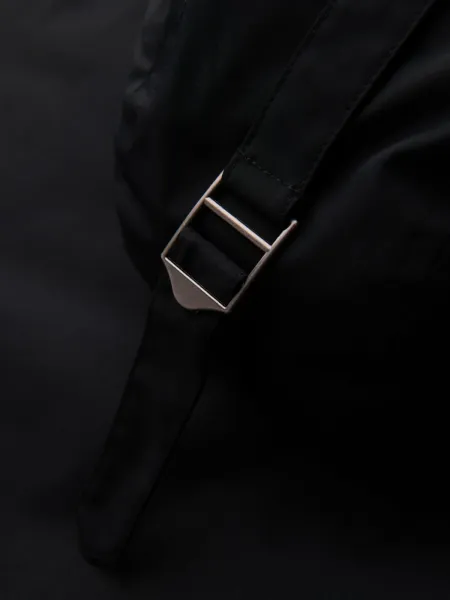 Pánska bunda s kapucňou OMBRE Jacket OM-JAPJ-0313 V-6 black