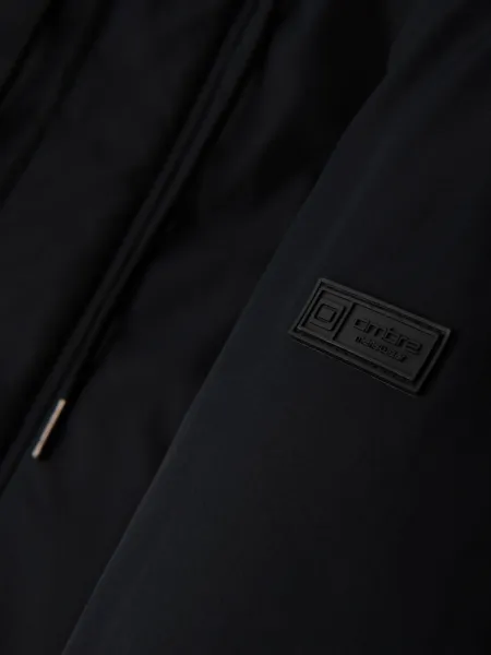 Pánska bunda s kapucňou OMBRE Jacket OM-JAPJ-0313 V-6 black