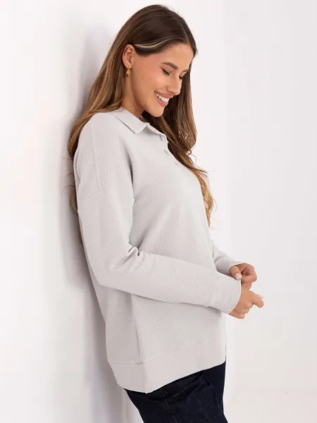 Blouse-LK-BZ-510126.00-light grey