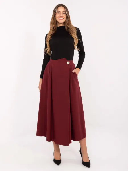 Skirt-IT-SD-81036.32-burgundy