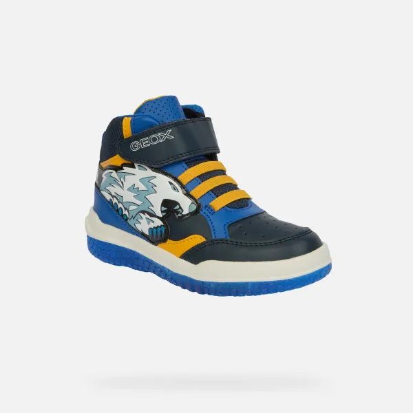 Blue Luminous Sneakers for Boys Geox Buzzerlight Boy - Boys