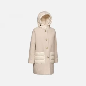 Women's Cream Jacket Geox Calithe - Women's