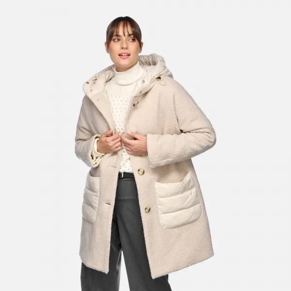 Women's Cream Jacket Geox Calithe - Women's