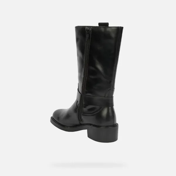 Black Women's Geox Nalvia Boots - Women's