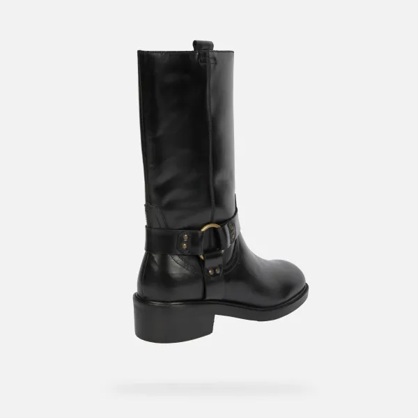Black Women's Geox Nalvia Boots - Women's