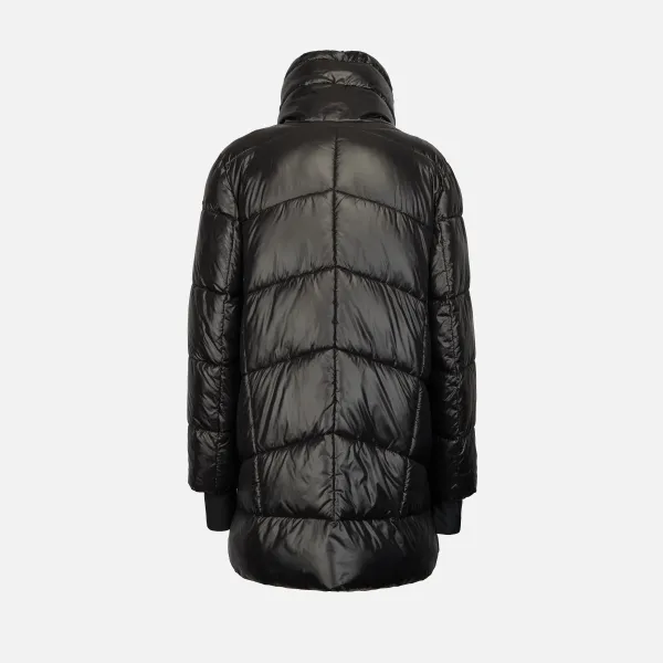 Black Women's Down Jacket Geox Serilda - Women's