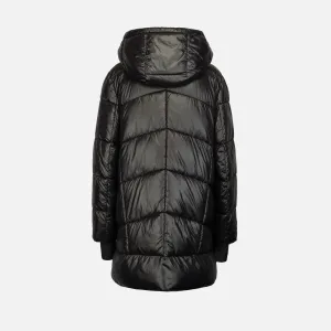 Black Women's Down Jacket Geox Serilda - Women's