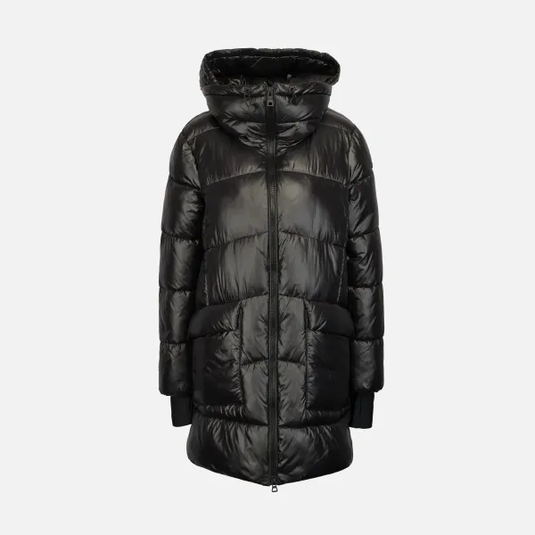 Black Women's Down Jacket Geox Serilda - Women's