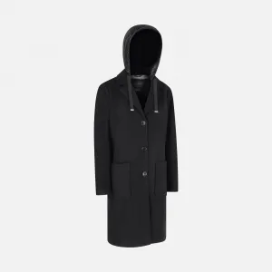 Black Women's Coat Geox Doralea - Women's