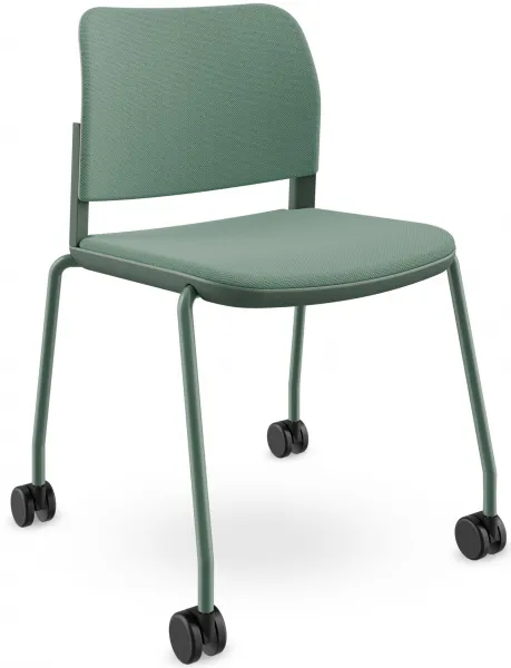 LD SEATING Konferenčná stolička DUO,DU-03-N12,RU60, zelená kostra, celočalúnená