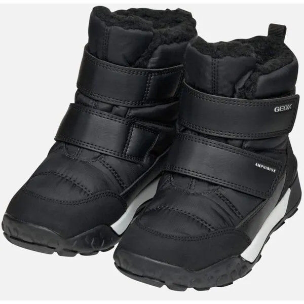 Geox J TREKKYUP B ABX F Detská zimná obuv, čierna, veľkosť