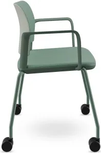 LD SEATING Konferenčná stolička DUO,DU-03-N12,RU60, zelená kostra, celočalúnená