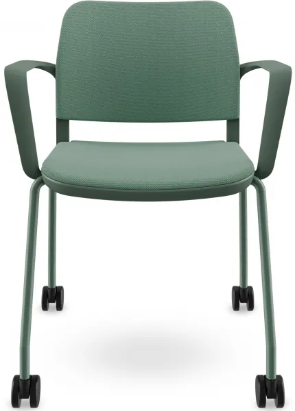 LD SEATING Konferenčná stolička DUO,DU-03-N12,RU60, zelená kostra, celočalúnená