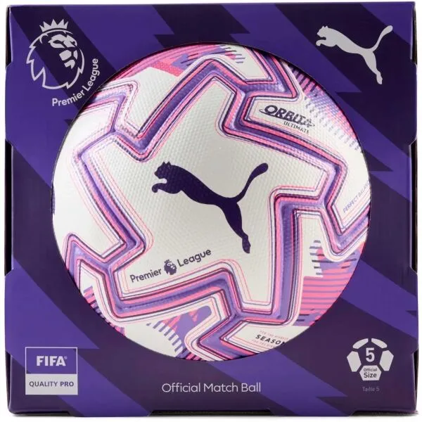 Puma ORBITA ULTIMATE PL BRILLIANCE Futbalová lopta, biela, veľkosť