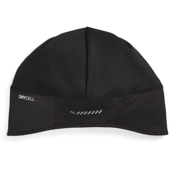 Puma RUNNING CONTOURED SKULL BEANIE Bežecká zimná čiapka, čierna, veľkosť
