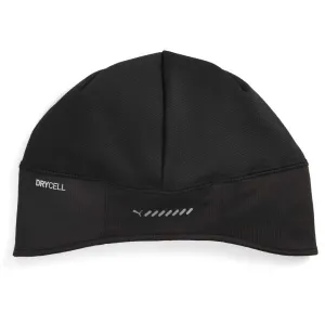 Puma RUNNING CONTOURED SKULL BEANIE Bežecká zimná čiapka, čierna, veľkosť