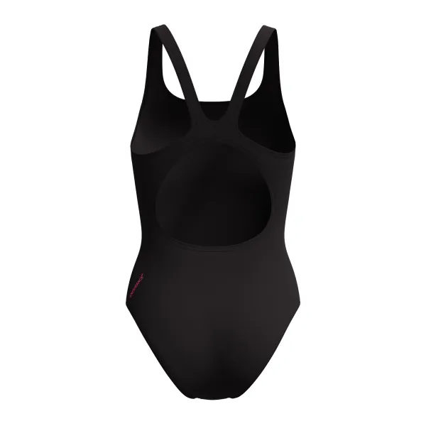 Speedo PLCMT MUSCLEBACK Jednodielne dámske plavky, čierna, veľkosť