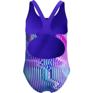 Speedo SPLASHBACK Dievčenské jednodielne športové plavky, fialová, veľkosť 9-10Y