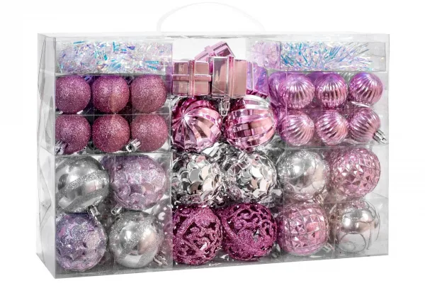 Tutumi Súprava baniek BARBIE 72 ks mix druhov ružovo-strieborná