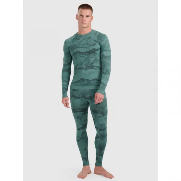Pánske termo nohavice 4F SEAMLESS UNDERWEAR M228-WAW25USEAM228-44A-OLIVE ALLOVER