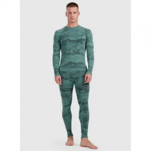 Pánske termo nohavice 4F SEAMLESS UNDERWEAR M228-WAW25USEAM228-44A-OLIVE ALLOVER