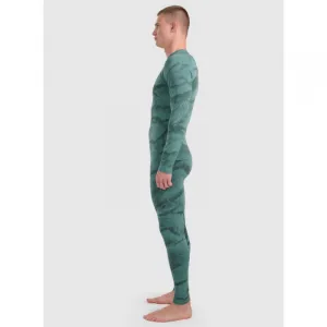 Pánske termo nohavice 4F SEAMLESS UNDERWEAR M228-WAW25USEAM228-44A-OLIVE ALLOVER