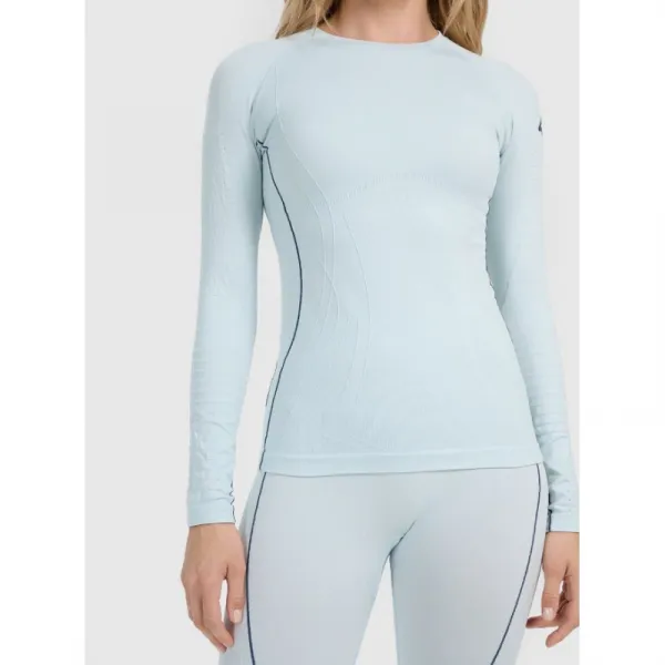 Dámske termo tričko s dlhým rukávom 4F SEAMLESS UNDERWEAR F203-WAW25USEAF203-34S-LIGHT BLUE
