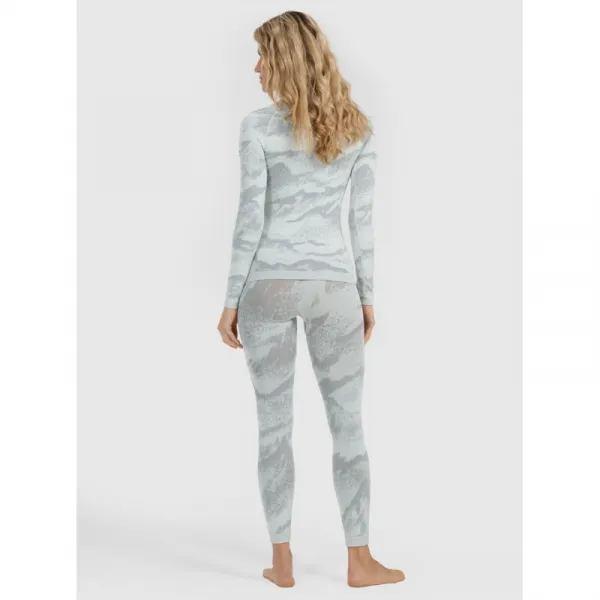 Dámske termo nohavice 4F SEAMLESS UNDERWEAR F209-WAW25USEAF209-11A-OFF WHITE ALLOVER