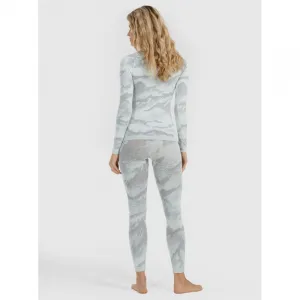 Dámske termo nohavice 4F SEAMLESS UNDERWEAR F209-WAW25USEAF209-11A-OFF WHITE ALLOVER