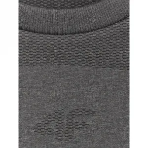 Pánske termo tričko s dlhým rukávom 4F SEAMLESS UNDERWEAR M237-WAW25USEAM237-21M-BLACK MELANGE