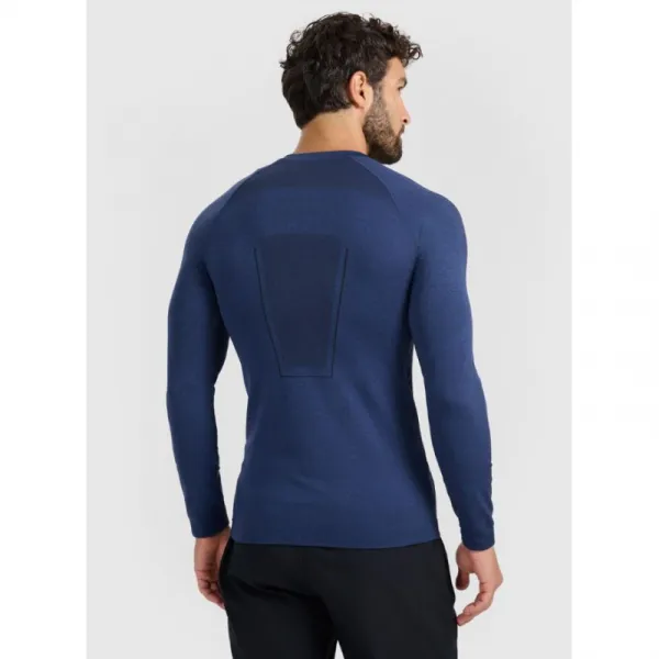 Pánske termo tričko s dlhým rukávom 4F SEAMLESS UNDERWEAR M237-WAW25USEAM237-31M-NAVY MELANGE