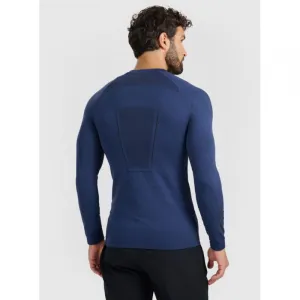 Pánske termo tričko s dlhým rukávom 4F SEAMLESS UNDERWEAR M237-WAW25USEAM237-31M-NAVY MELANGE