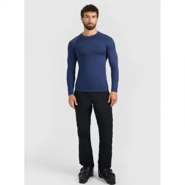 Pánske termo tričko s dlhým rukávom 4F SEAMLESS UNDERWEAR M237-WAW25USEAM237-31M-NAVY MELANGE