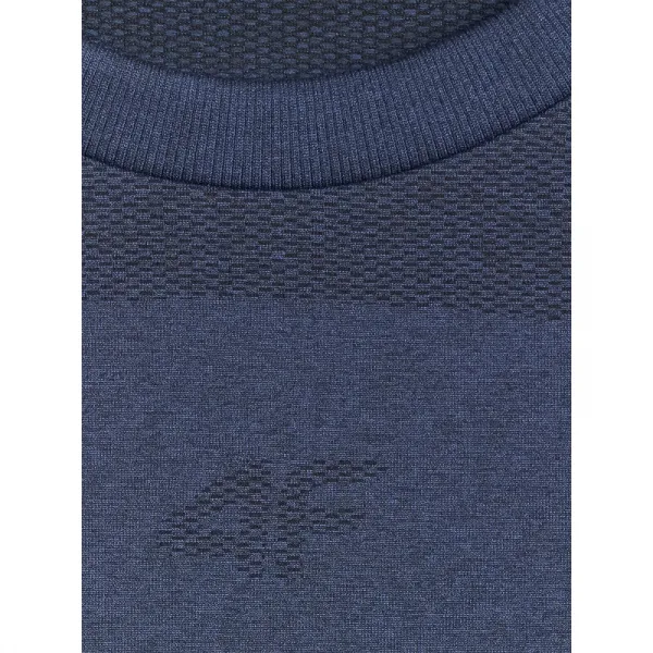 Pánske termo tričko s dlhým rukávom 4F SEAMLESS UNDERWEAR M237-WAW25USEAM237-31M-NAVY MELANGE