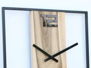 ModernClock Nástenné hodiny Woody 33 cm orech/čierne