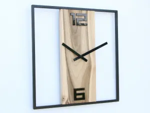 ModernClock Nástenné hodiny Woody 33 cm orech/čierne