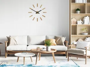 ModernClock Nástenné samolepiace hodiny Boston 60 cm dub prírodný