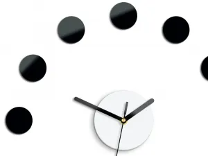 ModernClock Nástenné samolepiace hodiny Rio 40 cm čierne/biele