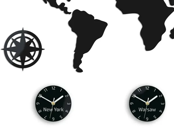 ModernClock Nástenné samolepiace hodiny Swiet 100x56 cm čierne