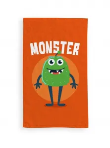 Faro Detský bavlnený uterák KIDS Monster 30x50 cm oranžový